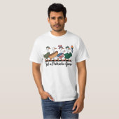 Marscherende patriotische Gänse T-Shirt Lustig 4. (Vorne ganz)