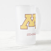 marschierende Alte Minnesotas Mattglas Bierglas (VorderseiteRechts)