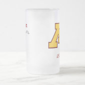 marschierende Alte Minnesotas Mattglas Bierglas (Mittel)