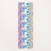 Marschierende Aquarell-Einhorn-Yoga-Matte Yogamatte (Vorderseite)