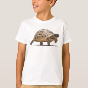 Marschierende Baby-Schildkröte Cartoon-Vektor isol T-Shirt