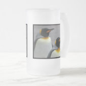 Marschierende Penguins-mattierte Bier-Tasse Mattglas Bierglas (VorderseiteRechts)