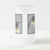 Marschierende Penguins-mattierte Bier-Tasse Mattglas Bierglas (Mittel)