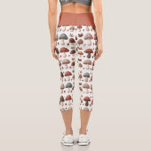 Marschierende Pilze Capri Leggings (Rückseite)