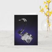 Marschierende Trommel-Gruß-Karte oder Karte (Gelbe Blume)