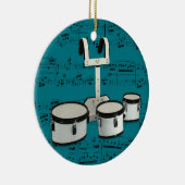 Marschierende Trommeln - wählen Sie Ihre Farbe aus Keramikornament (Rechts)