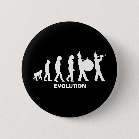 marschierendes Band der Evolution Button (Vorderseite)