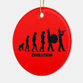 marschierendes Band der Evolution Keramikornament (Links)