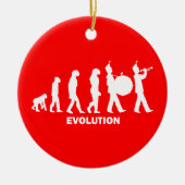 marschierendes Band der Evolution Keramikornament (Vorne)