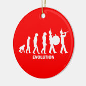 marschierendes Band der Evolution Keramikornament (Links)