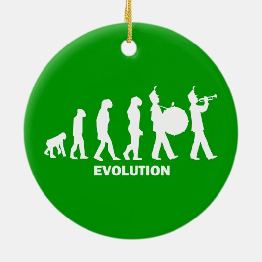 marschierendes Band der Evolution Keramikornament (Hinten)