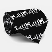 marschierendes Band der Evolution Krawatte (Gerollt)