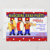 Marschierendes Band-Party Einladung (Vorderseite)