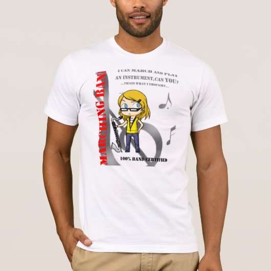 Marschierendes Band-Shirt-Bassklarinette T-Shirt (Vorderseite)
