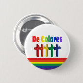 Marschierendes Crosses De Colores Button (Vorne & Hinten)