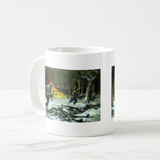 Marschierendes Feuer Kaffeetasse (Vorderseite Links)