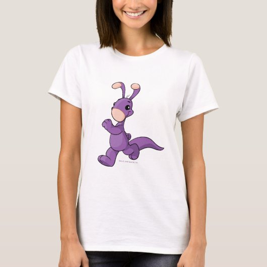 Marschierendes lila Blumaroo T-Shirt (Vorderseite)