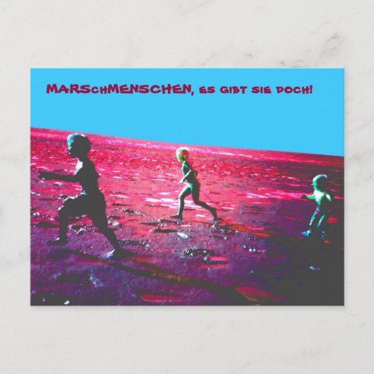 MARSchMENSCHEN Postkarte (Vorderseite)