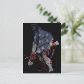 Marschsoldat Postkarte (Stehend Vorderseite)