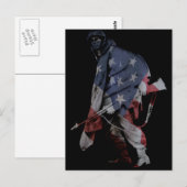 Marschsoldat Postkarte (Vorne/Hinten)