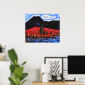 Marsden Hartley - Berg Katahdin, Maine, Poster (Heimbüro)
