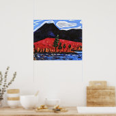 Marsden Hartley - Berg Katahdin, Maine, Poster (Küche)