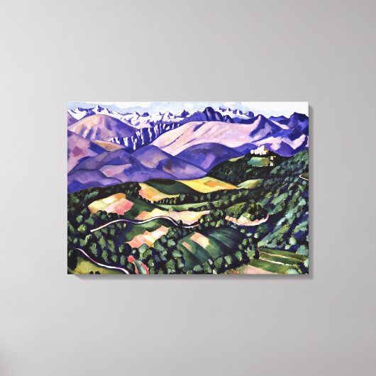 Marsden Hartley - Lila Berge, Venedig Leinwanddruck (Vorderseite)