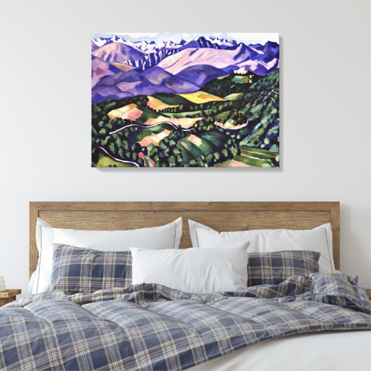 Marsden Hartley - Lila Berge, Venedig Leinwanddruck (Insitu (Schlafzimmer))