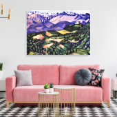 Marsden Hartley - Lila Berge, Venedig Leinwanddruck (Insitu (Wohnzimmer))