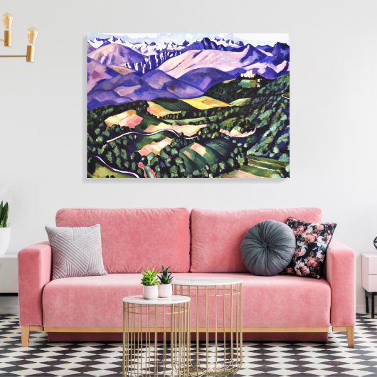 Marsden Hartley - Lila Berge, Venedig Leinwanddruck (Insitu (Wohnzimmer))