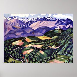 Marsden Hartley - Lila Berge, Venedig Poster