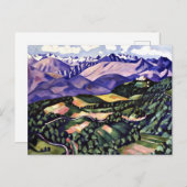 Marsden Hartley - Lila Berge, Venedig, Postkarte (Vorne/Hinten)