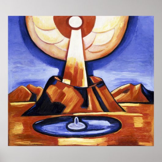 Marsden Hartleys Abstrakte Alchemy-Malerei Poster (Vorne)