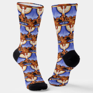 Marsden Hartleys Abstrakte Alchemy-Malerei Socken