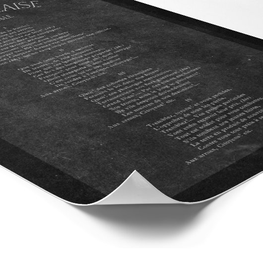 Marseillaise Poster (Ecke)