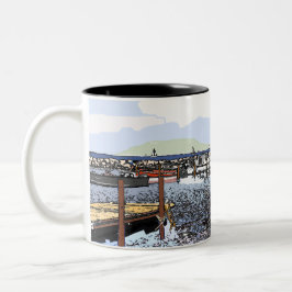 Marseillan Süd-Frankreich Zweifarbige Tasse