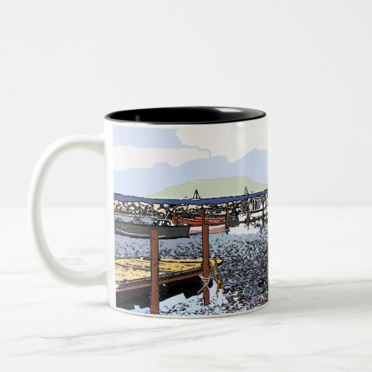 Marseillan Süd-Frankreich Zweifarbige Tasse (Links)