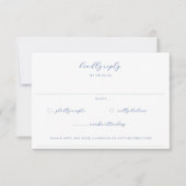 Marseille Bleu Garden Floral Wedding RSVP Karte (Vorderseite)