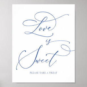 Marseille Bleu Liebe ist Sweet Dessert Bar Poster