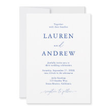 Marseille Bleu Simple Minimalistisch 3 Wedding