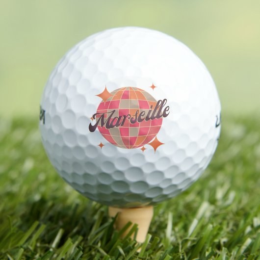 Marseille City France Retro Golf Resort Golfball