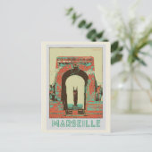 Marseille Die Porte d'Orient Illustration Frankrei Postkarte (Stehend Vorderseite)