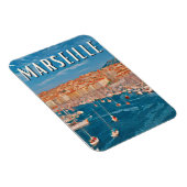 Marseille Foto Vintage Magnet (Rechte Seite)