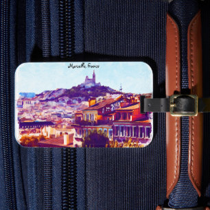 Marseille France Panorama View Gepäckanhänger