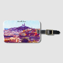 Marseille France Panorama View Gepäckanhänger