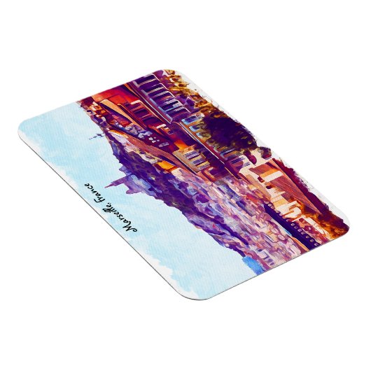 Marseille France Panorama View Magnet (Rechte Seite)