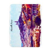 Marseille France Panorama View Magnet (Vertikal)