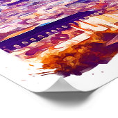 Marseille France Panorama View Poster (Ecke)