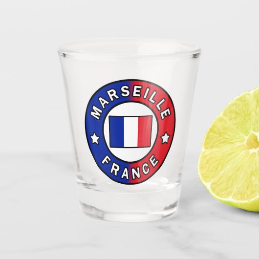 Marseille France Schnapsglas (Vorderseite)