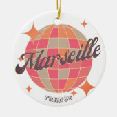 Marseille France Stadt Modeerscheinung Rosa Diskot Keramik Ornament (Vorne)
